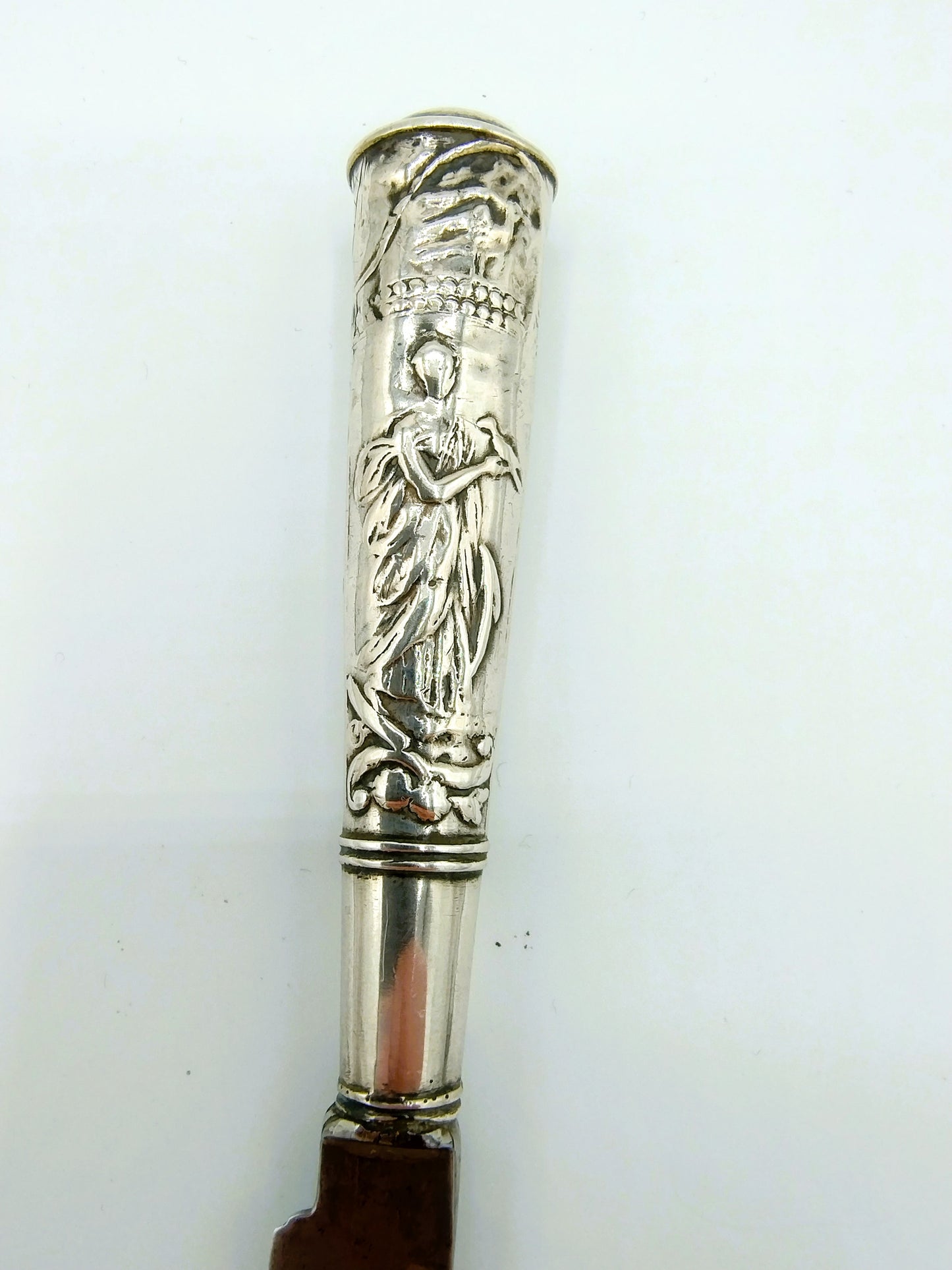 Schager-Messer mit silbernem Griff, G. Reek, Hoorn, 19. Jahrhundert.