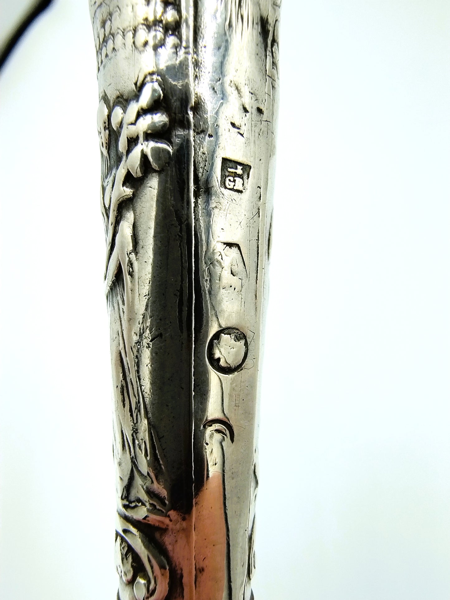 Schager-Messer mit silbernem Griff, G. Reek, Hoorn, 19. Jahrhundert.