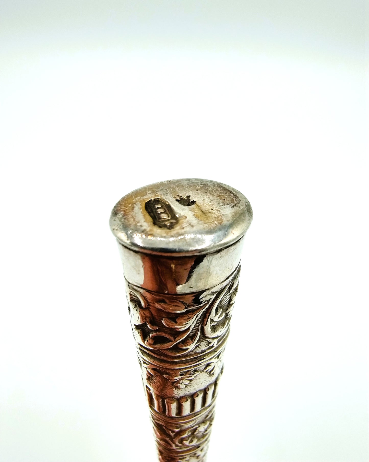 Zilveren heft aan vork, C. Coutrier, Amsterdam, ca. 1740