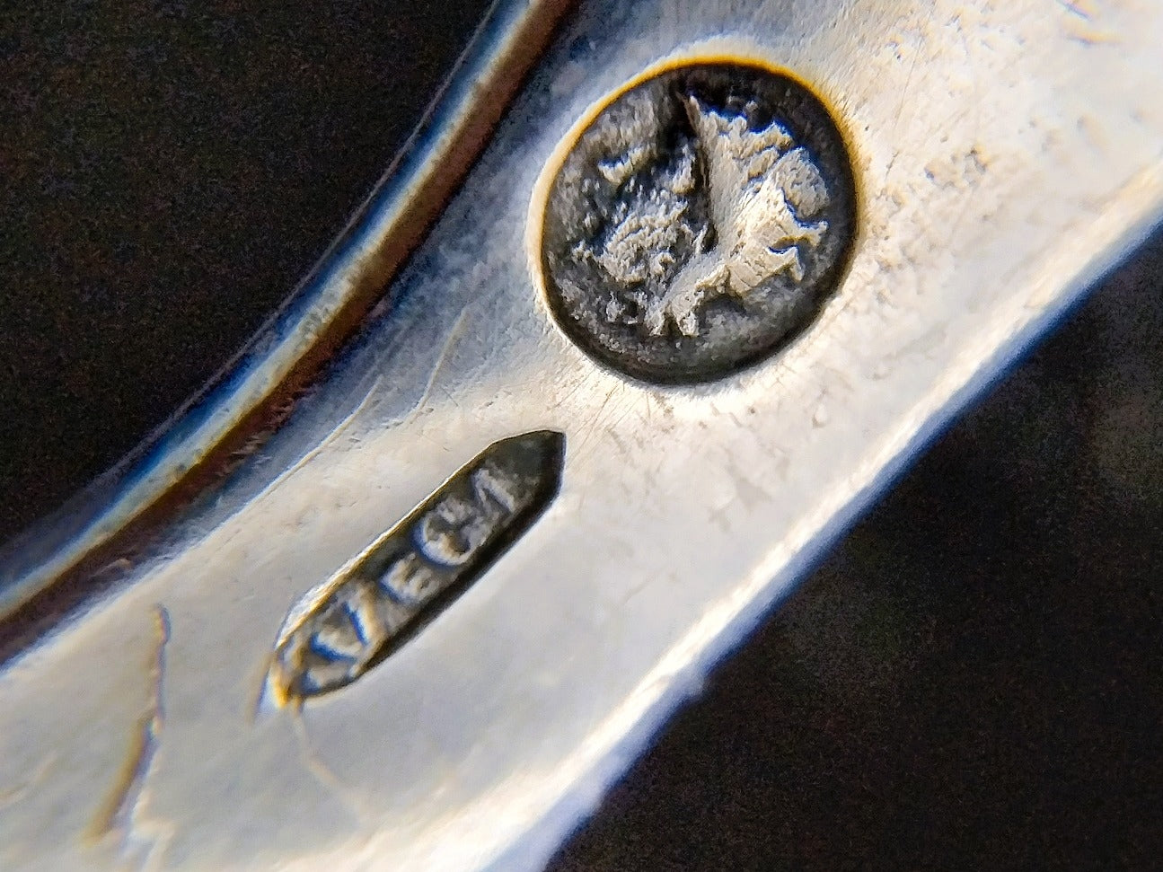 Zilveren punch- of bowllepel, N.S. Visser en Co, 's-Hertogenbosch, 1881