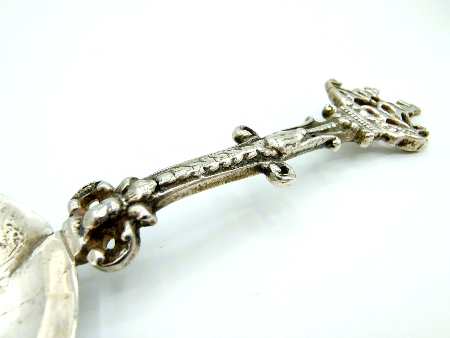 Silver birth spoon, S. van Ommeren, Leeuwarden, 1768