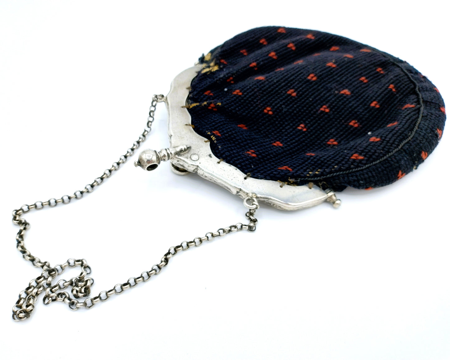 Silver clasp bag, J.S. Glasouw, Amsterdam, 1775