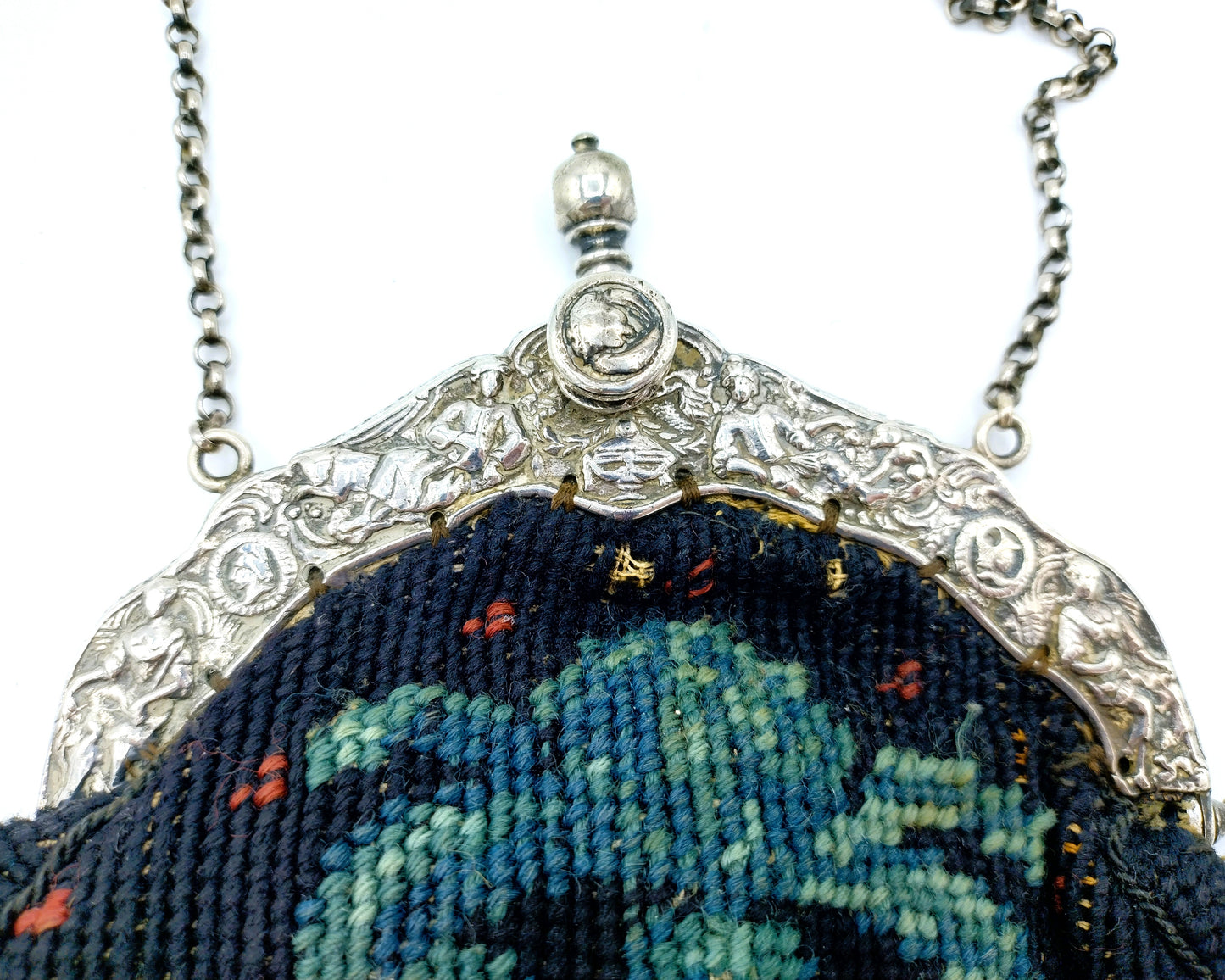 Silver clasp bag, J.S. Glasouw, Amsterdam, 1775