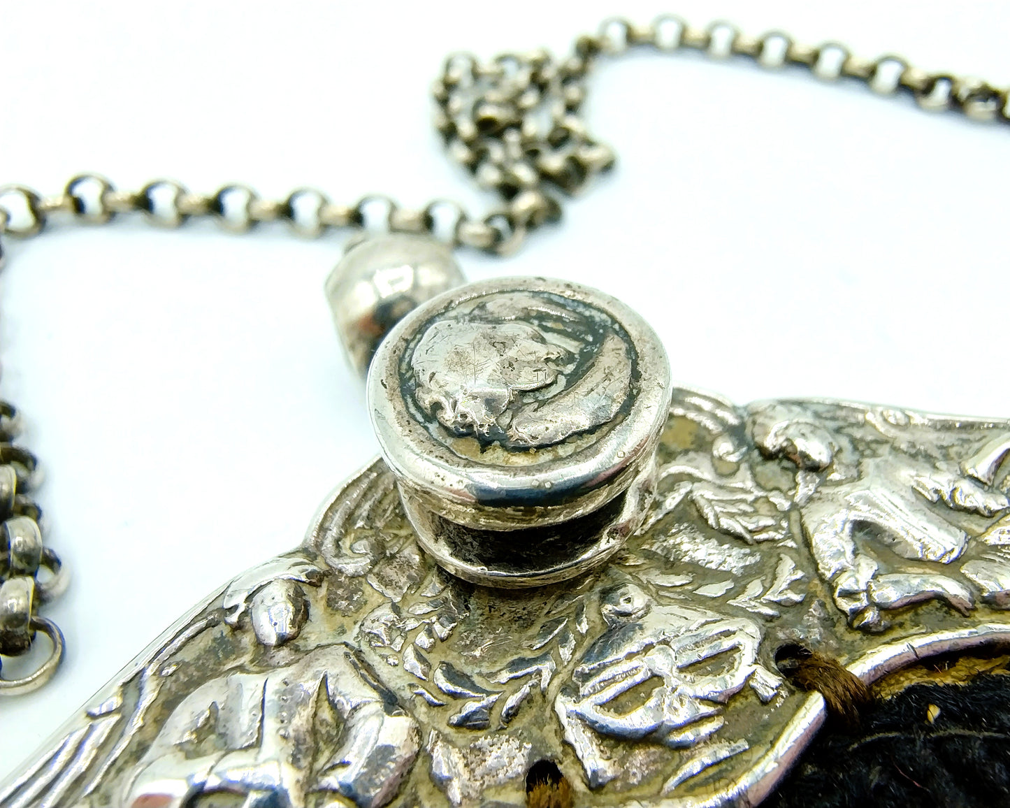 Silver clasp bag, J.S. Glasouw, Amsterdam, 1775