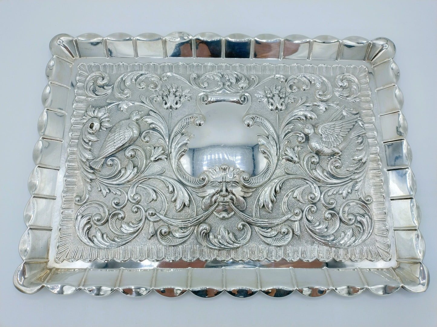 Silver die-cut sheet, P. Durán, Spain, ca. 1960