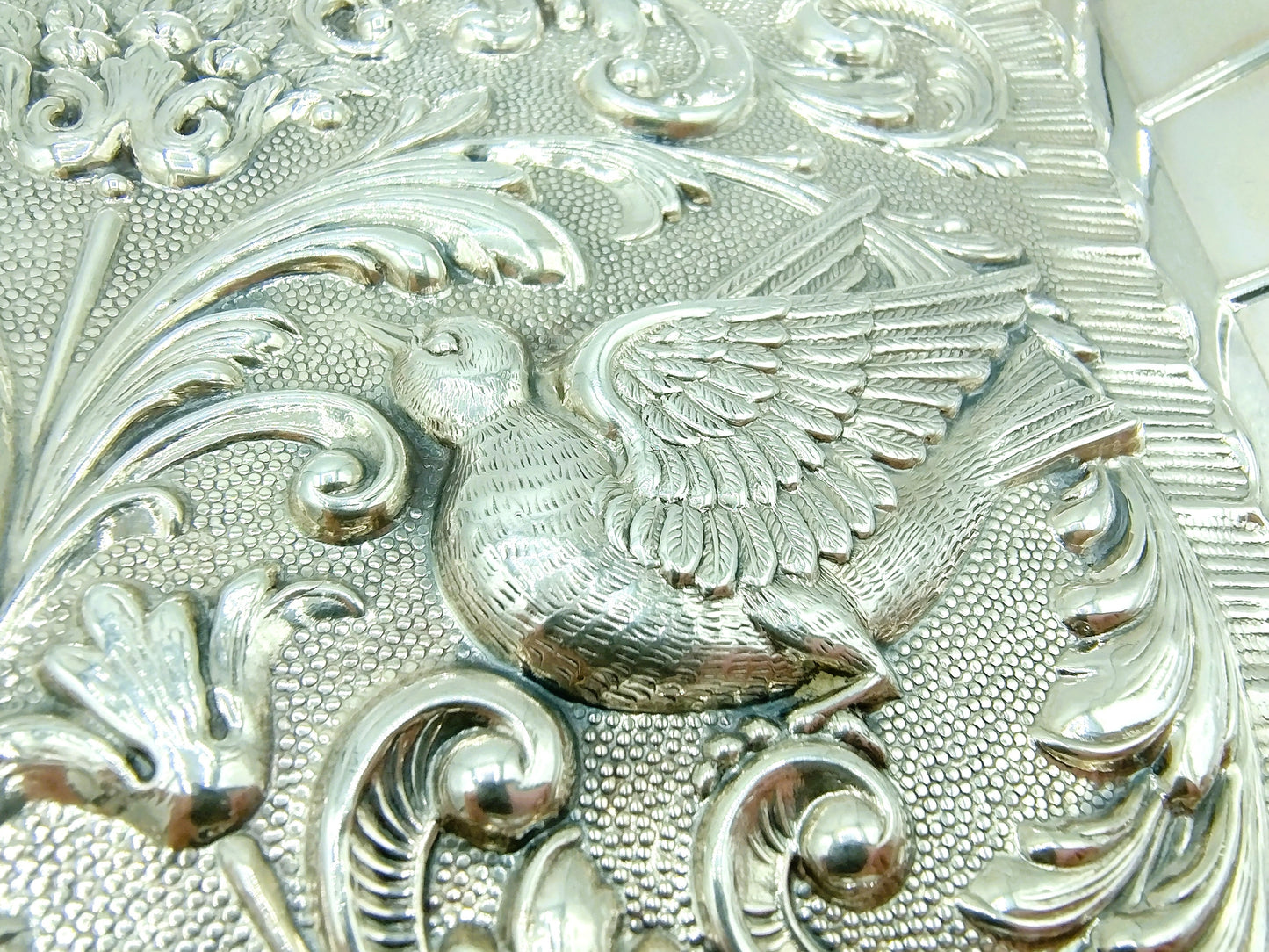 Silver die-cut sheet, P. Durán, Spain, ca. 1960