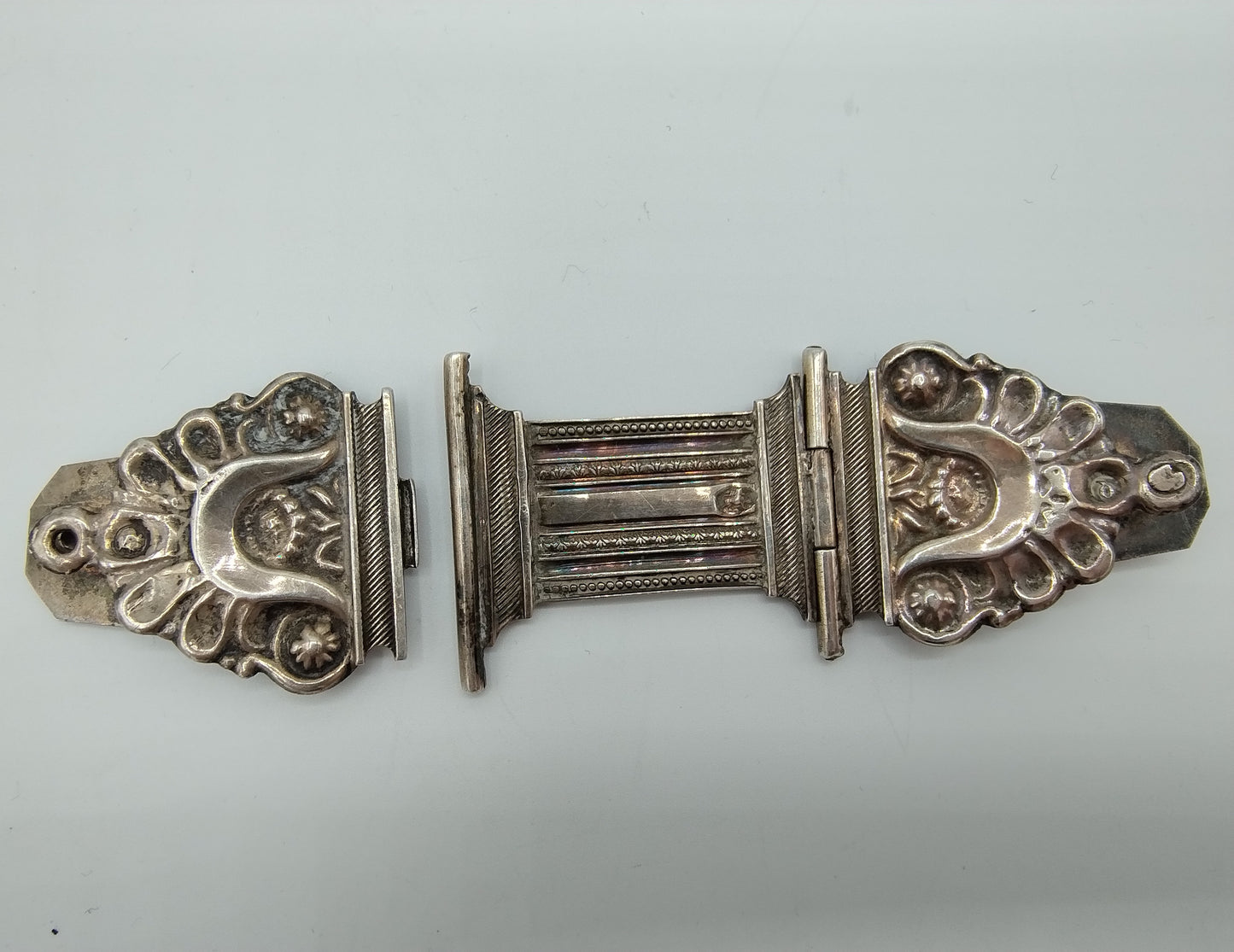 Zilveren bijbelslot, D.J van der Meij, Deventer, 1850