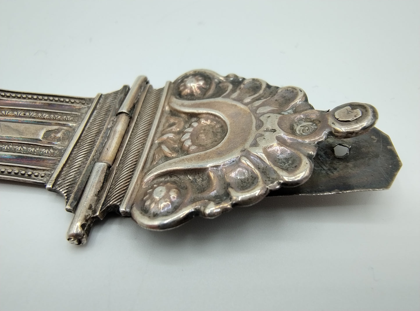 Zilveren bijbelslot, D.J van der Meij, Deventer, 1850