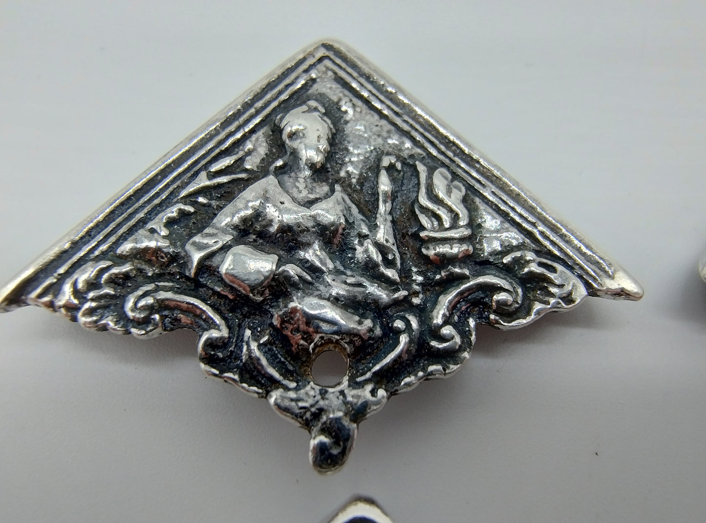 Silver Bible lock, mutineer, clamp arm, attachment, 4 front corner pieces, W. Ernsen and E. Knolleman / Hoorn, 18th century