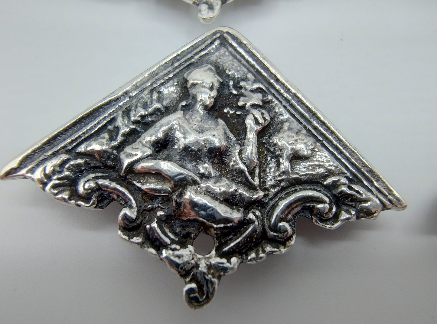 Silver Bible lock, mutineer, clamp arm, attachment, 4 front corner pieces, W. Ernsen and E. Knolleman / Hoorn, 18th century