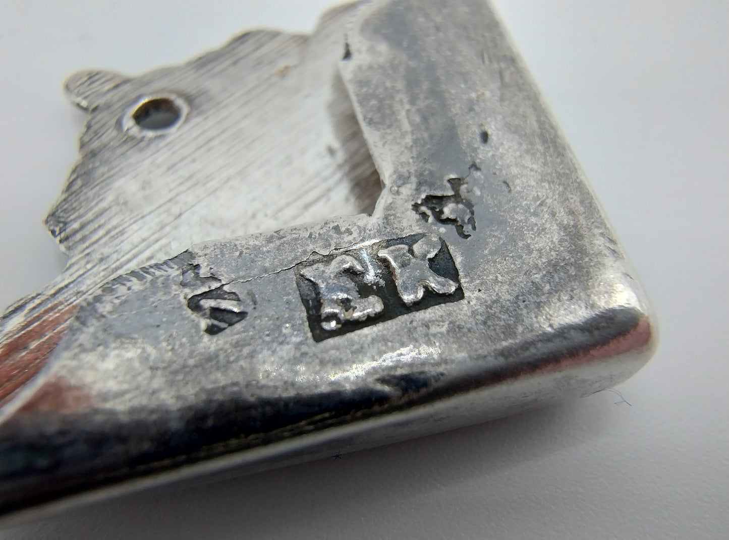 Silver Bible lock, mutineer, clamp arm, attachment, 4 front corner pieces, W. Ernsen and E. Knolleman / Hoorn, 18th century