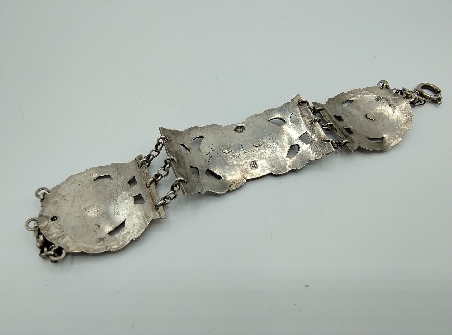 Silver bracelet made from a Bible clasp, RS Zijlstra / Drachten, 19th century