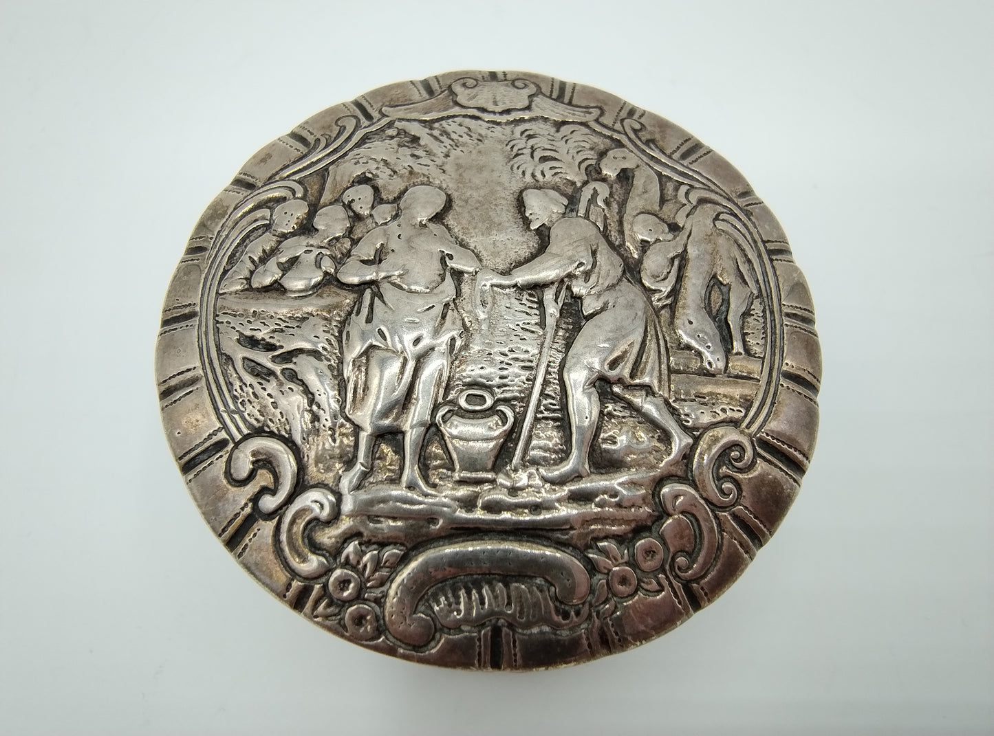 Zilveren doosje, B. Neresheimer & Sohne, Hanau, Duitsland, 1891