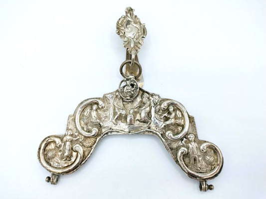 Zilveren tasbeugel, G.L. Schuiten / Groningen, 19e eeuws
