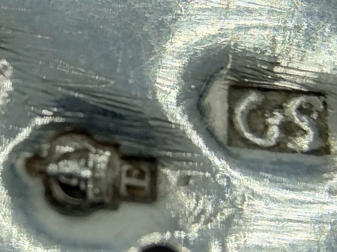 Silver bag bracket with bag hook, GL Schuiten, Groningen, 1810
