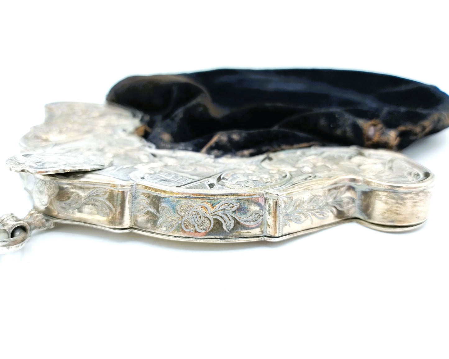 Silver purse clasp, A. Oosterwerf, Sneek, 1802