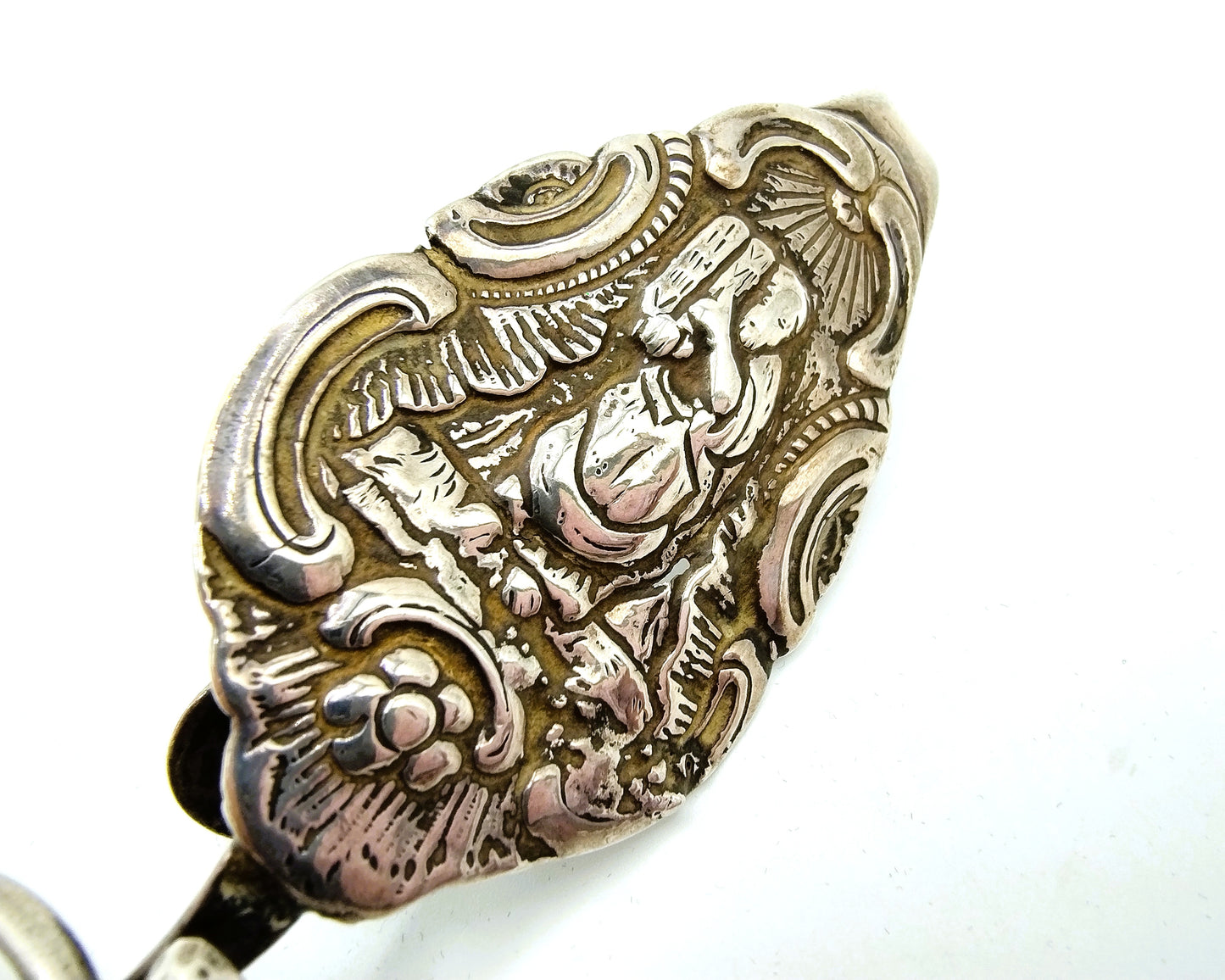 Silver bag bracket, J. Rienstra / Sneek, 18th century.