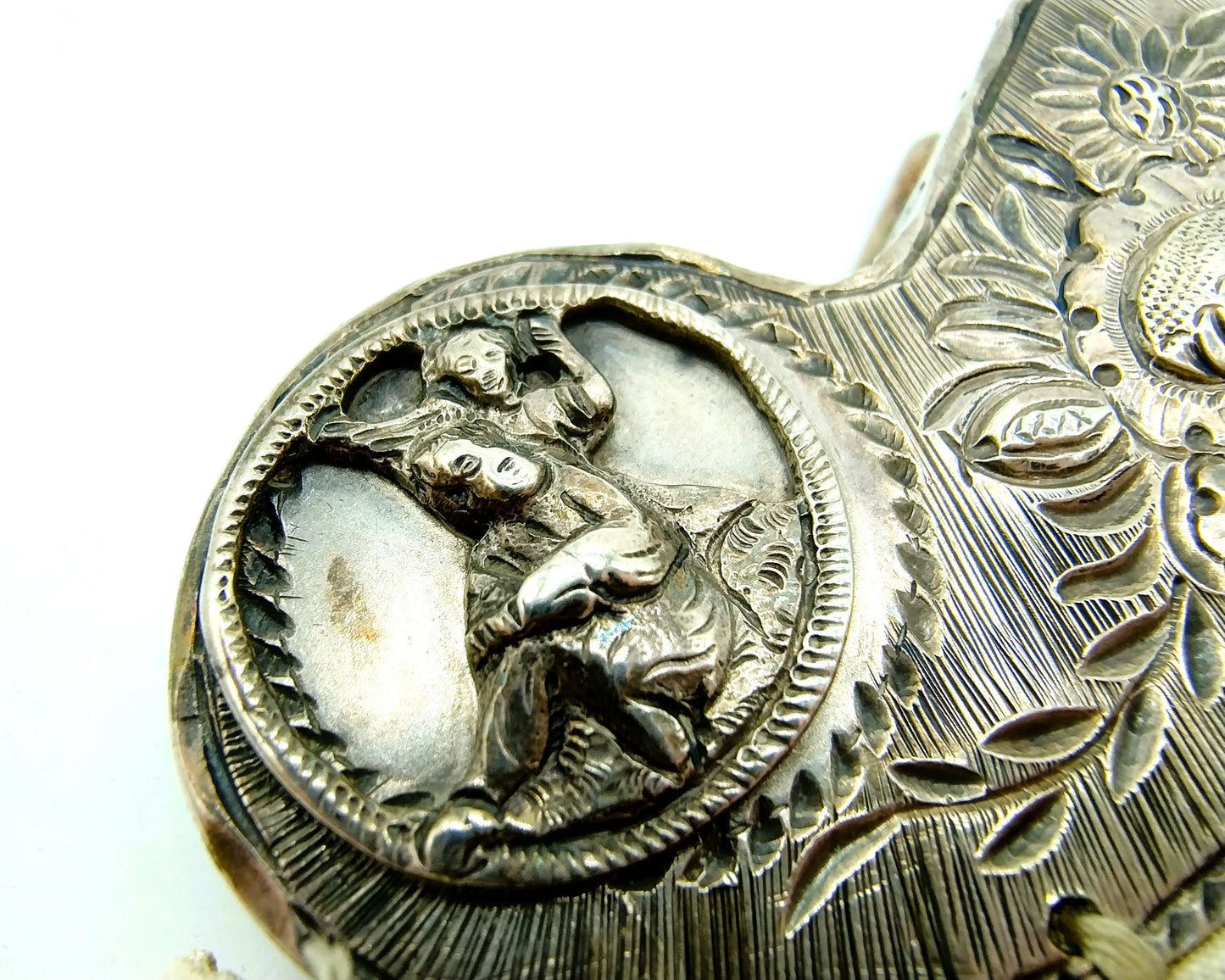 Silver bag bracket, J. Rienstra / Sneek, 18th century.