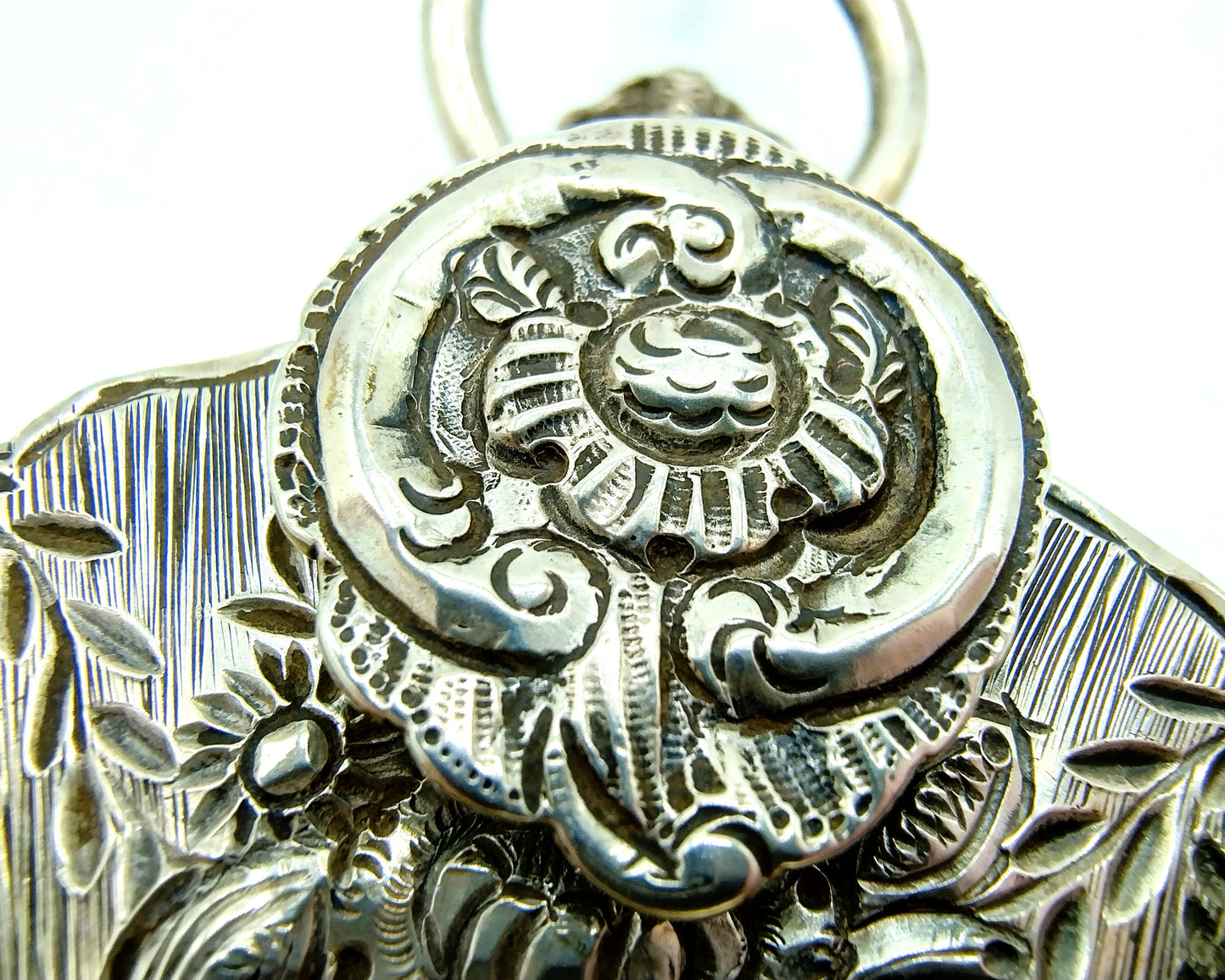 Silver bag bracket, J. Rienstra / Sneek, 18th century.