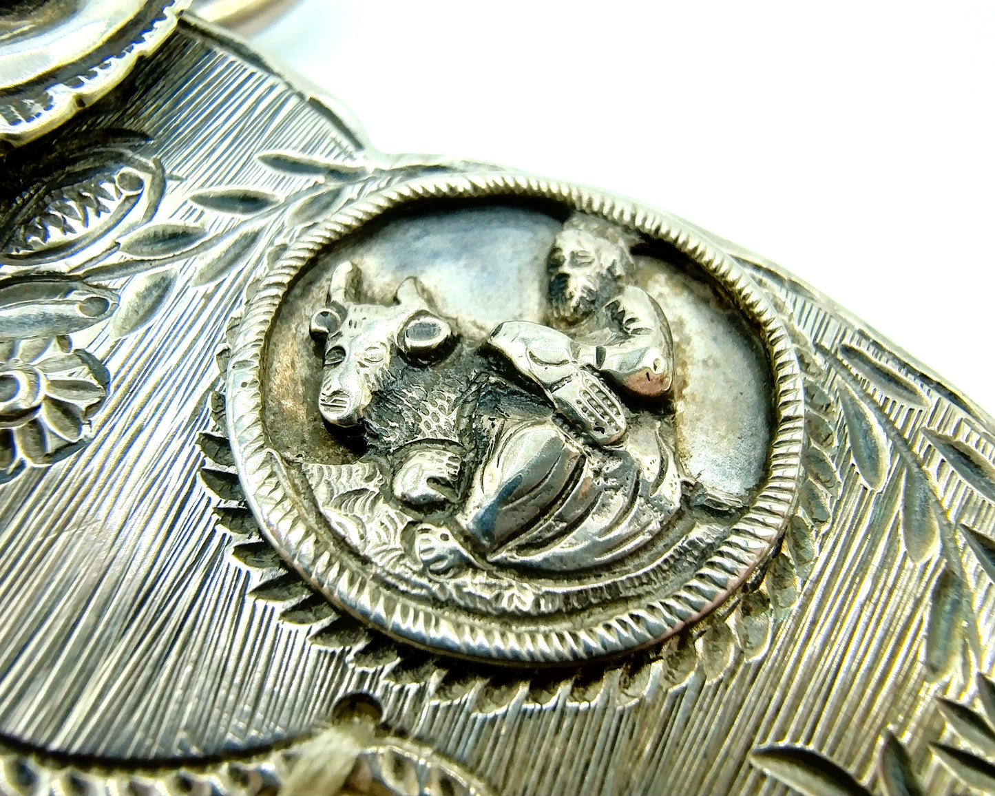 Silver bag bracket, J. Rienstra / Sneek, 18th century.