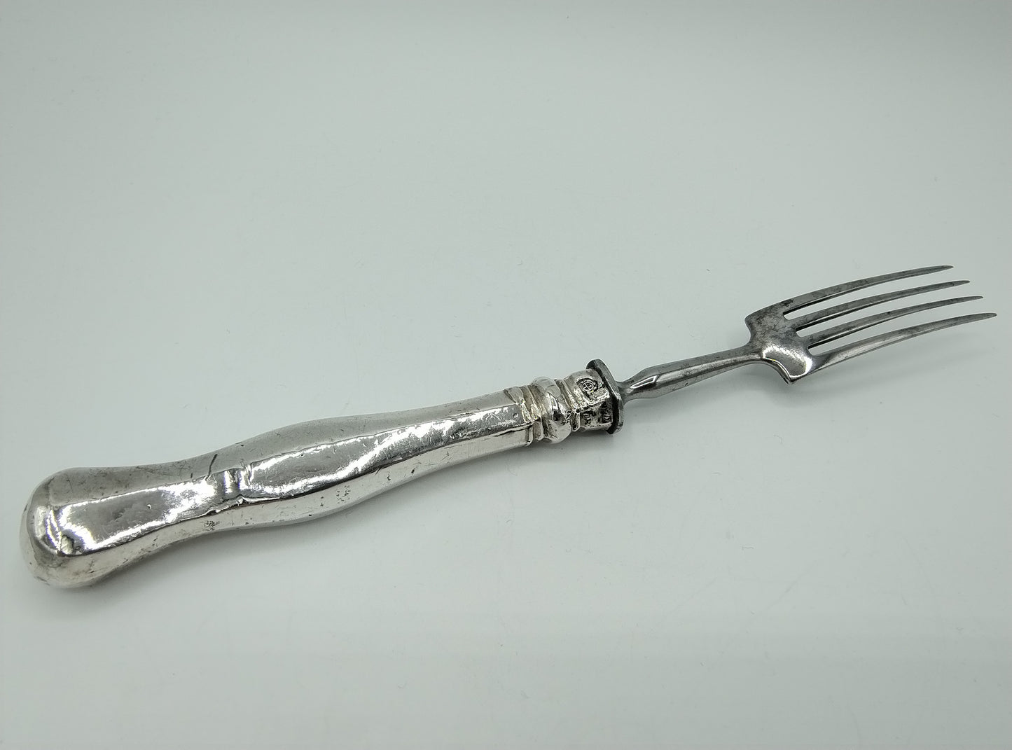 Vork met zilveren heft, T. Dub, Wenen, Oostenrijk, 1862