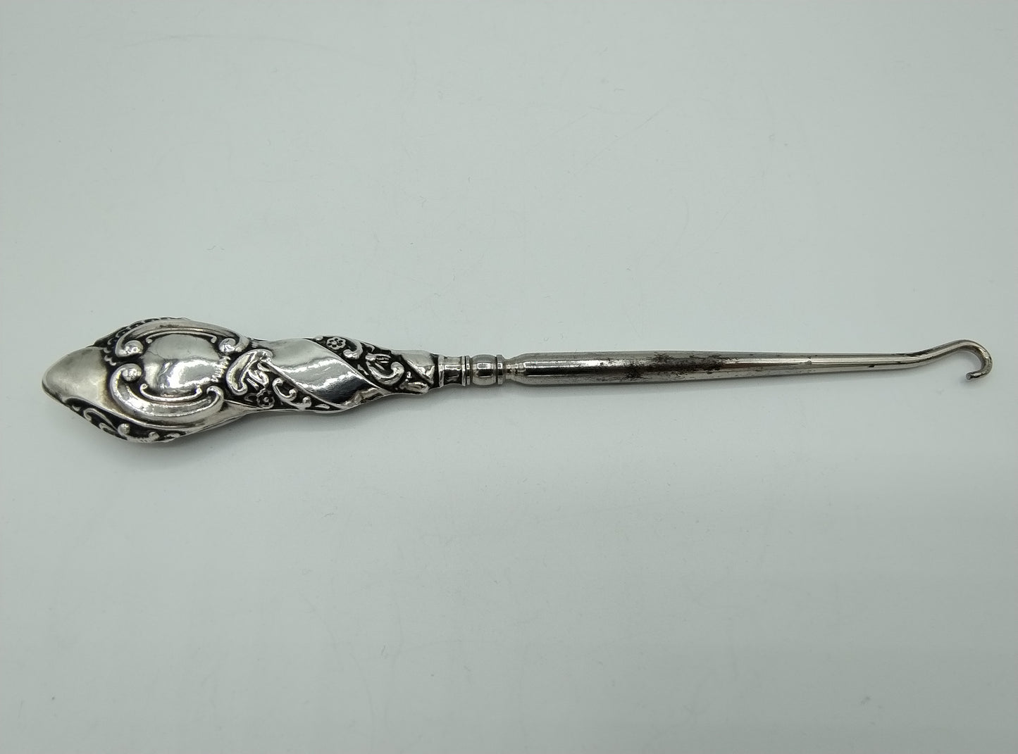 Veterhaak met zilveren heft, C. Horner, Chester, 1908