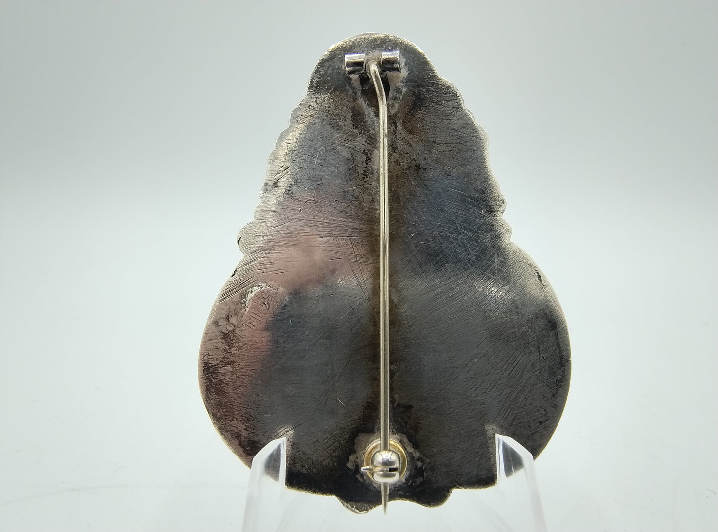 Zware zilveren broche, (van tashaak), 19e eeuws