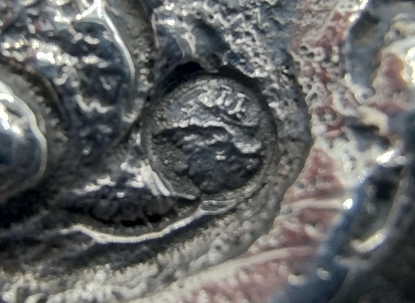 Zware zilveren broche, (van tashaak), 19e eeuws