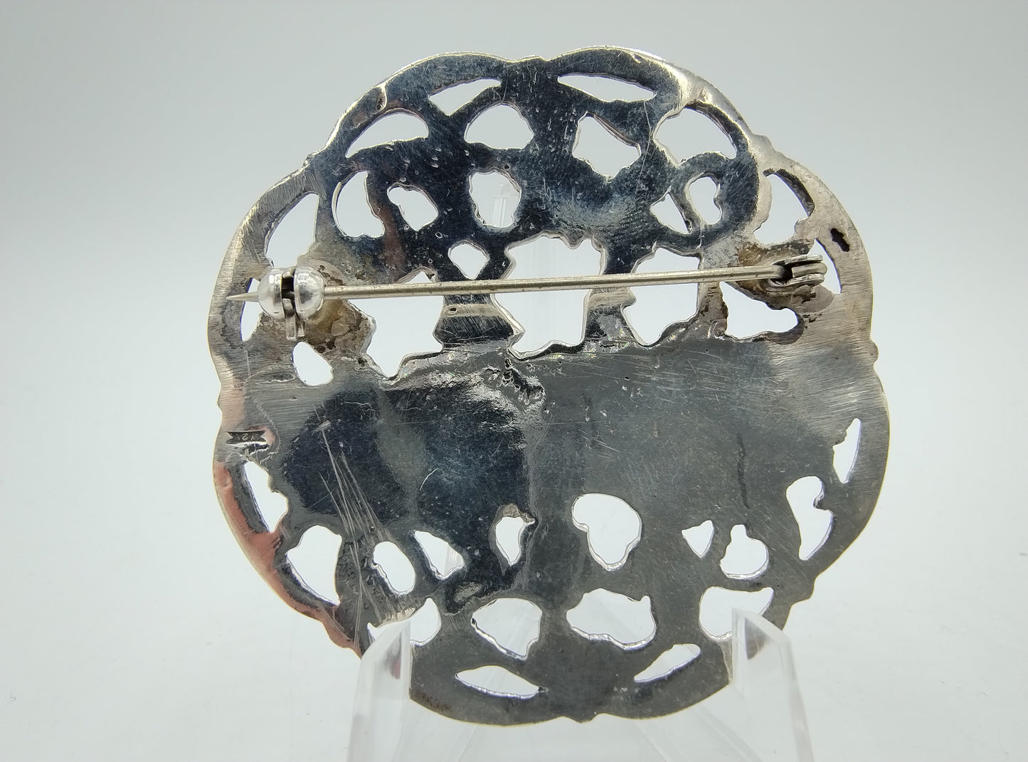 Zilveren broche, W. Visser, Purmerend, 20e eeuws