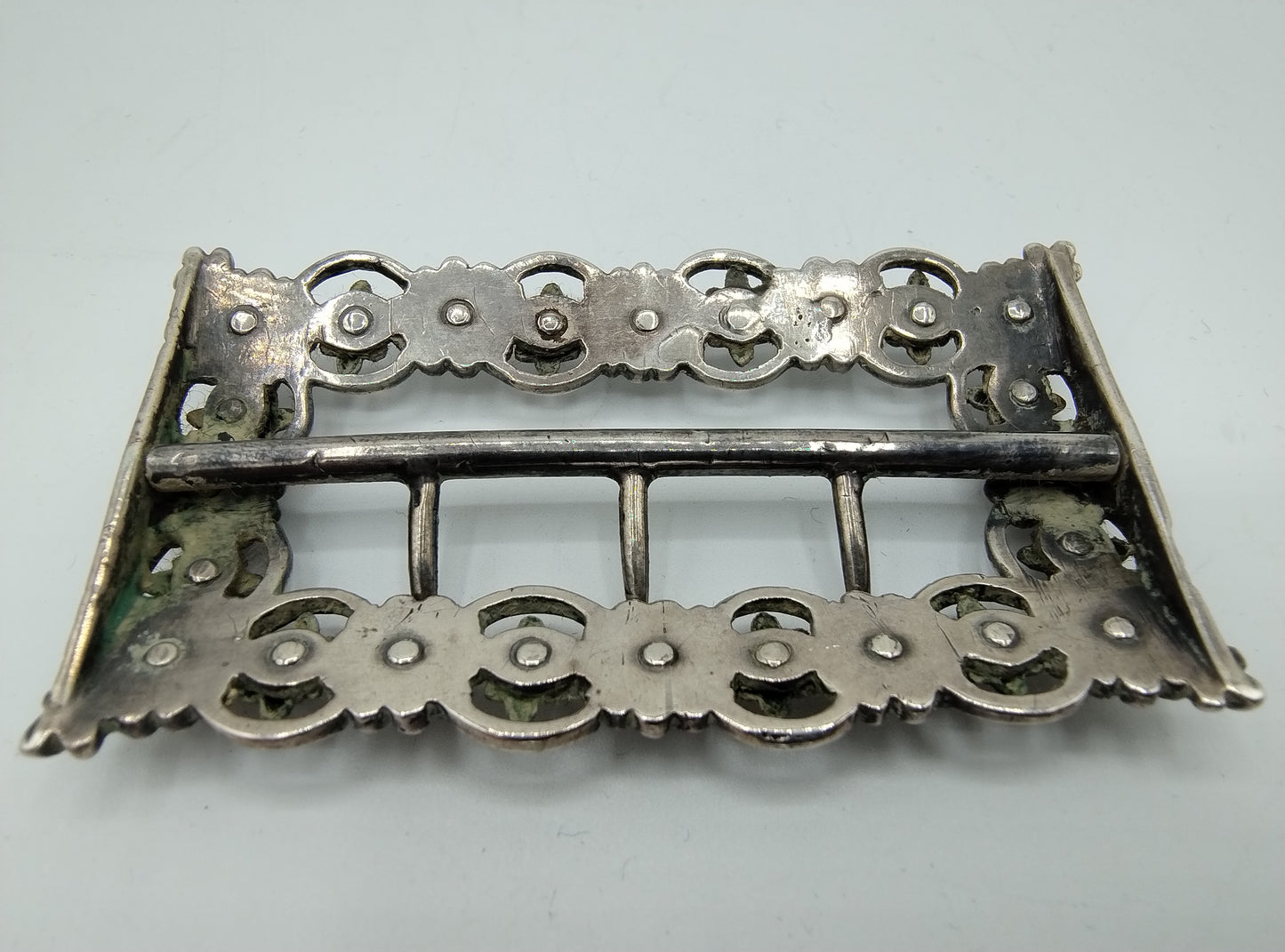 Zilveren gesp, C. Rawlings & W. Summers, Londen, 1850