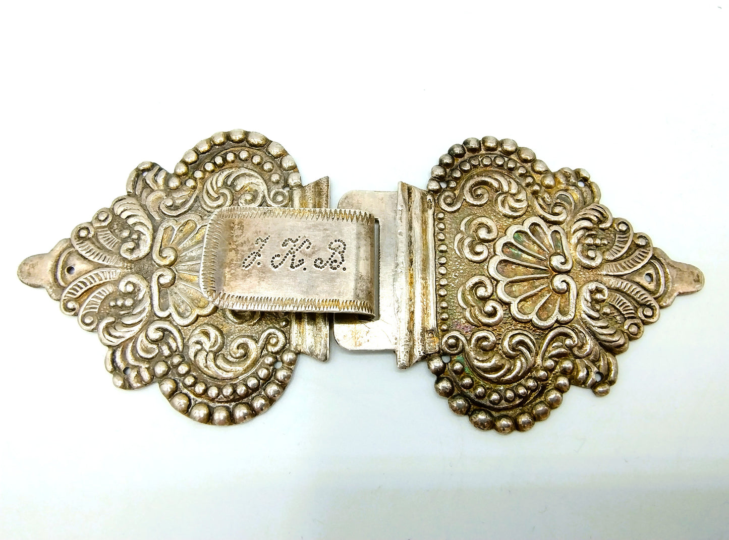 Zilveren schorteslot, E. Drost, Meppel, ca. 1915