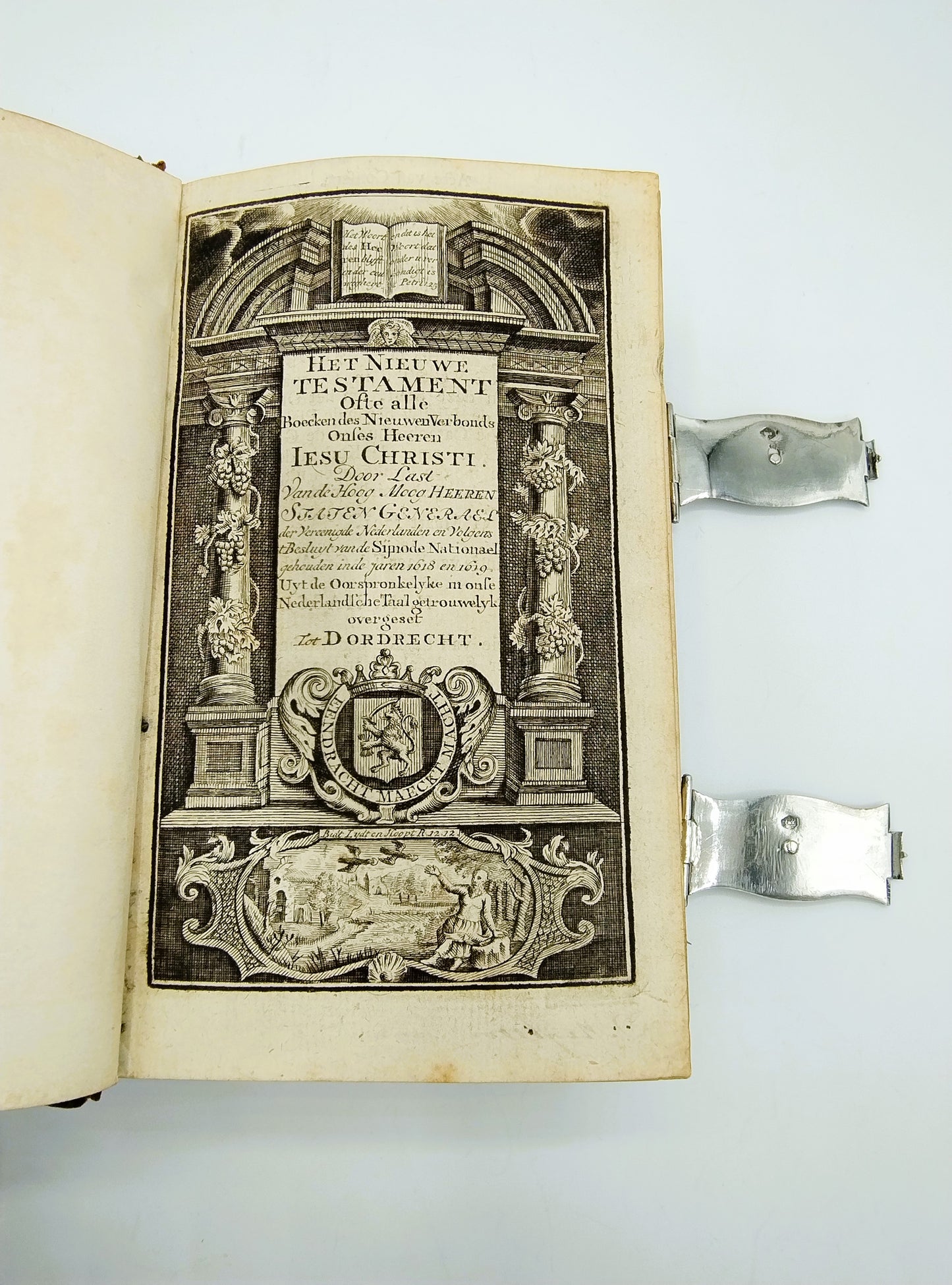 Bijbel met zilveren sloten, J. Yskamp, Harlingen, 1791 / 1818