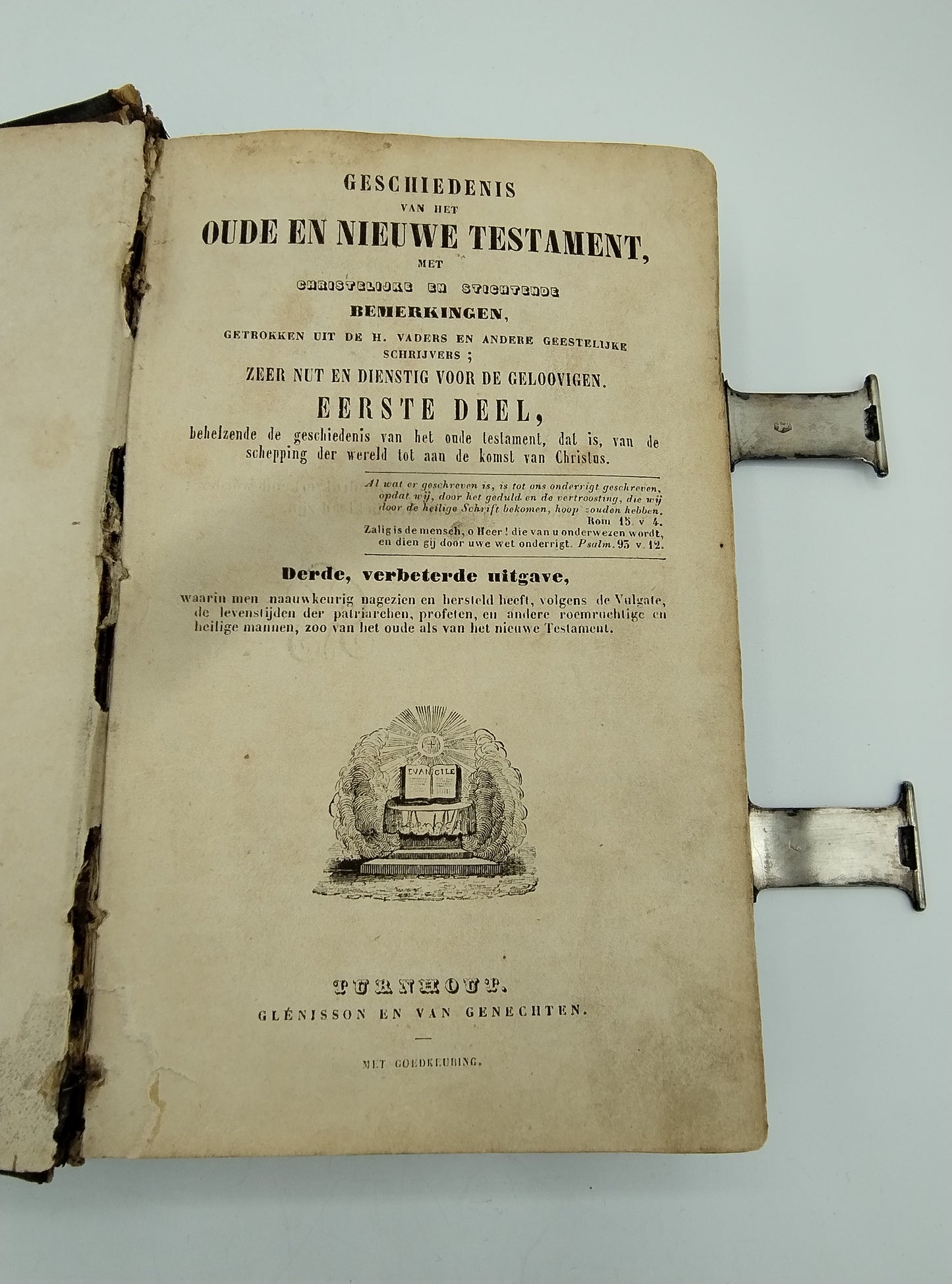 Bible with silver clasps, H. van Kampen, Amsterdam (?), 1821