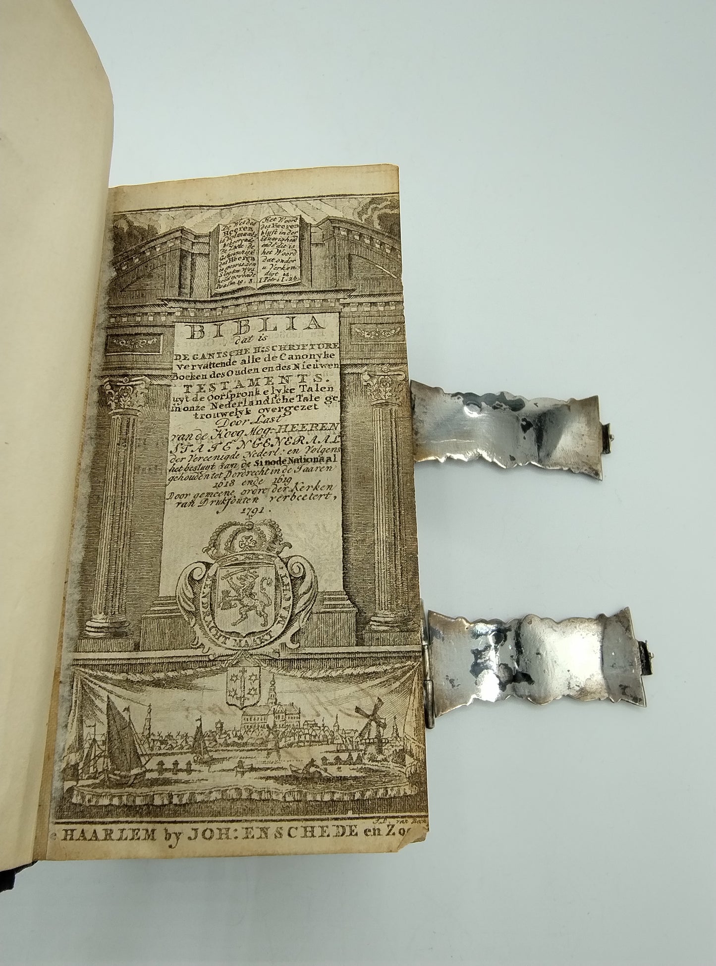 Bijbel met zilveren sloten, C. Wendels, Middelburg, 1840