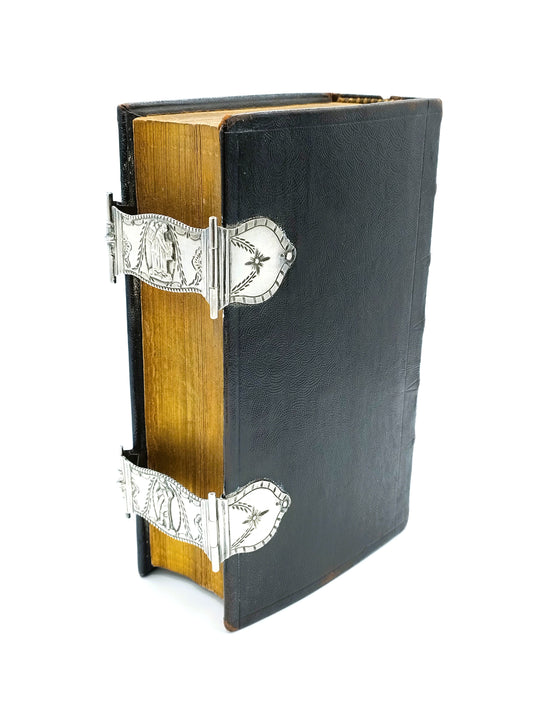 Bijbel met zilveren sloten, J. Yskamp / Harlingen, 19e eeuws