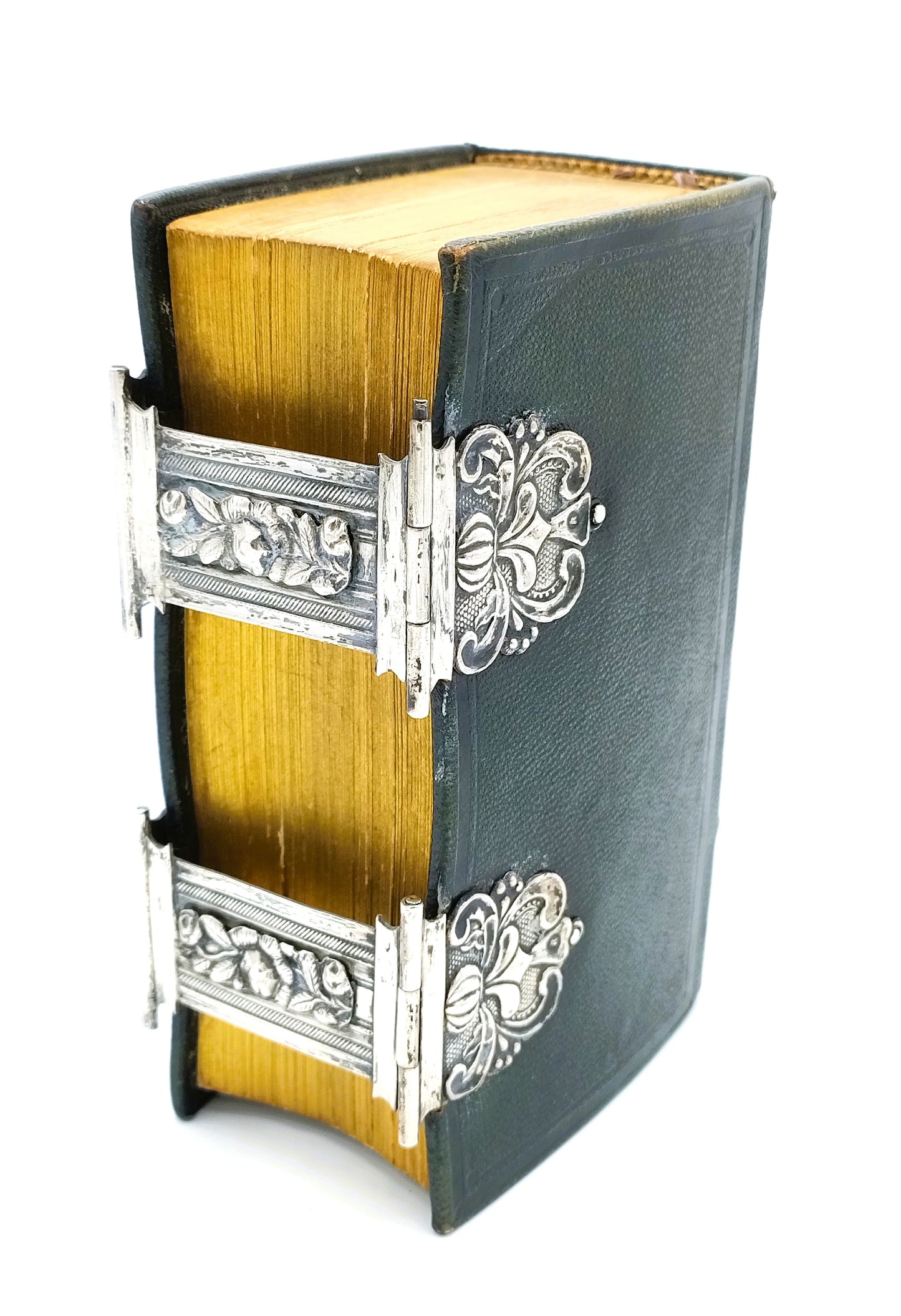 Bijbel met zilveren sloten, Wed. van Halteren, Schoonhoven, 1869