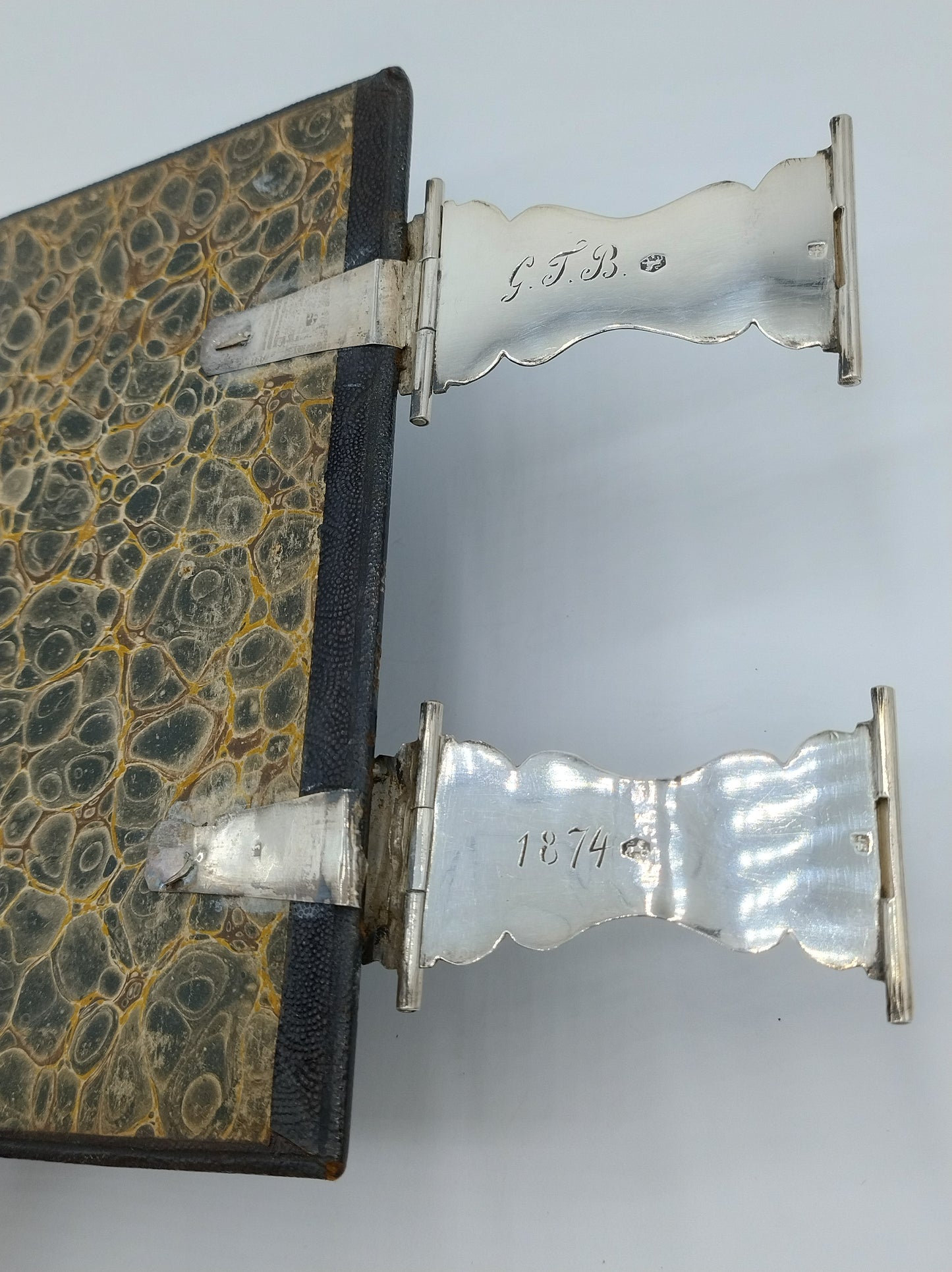 Bijbel met zilveren sloten, J. Kooiman, Schoonhoven, 1874