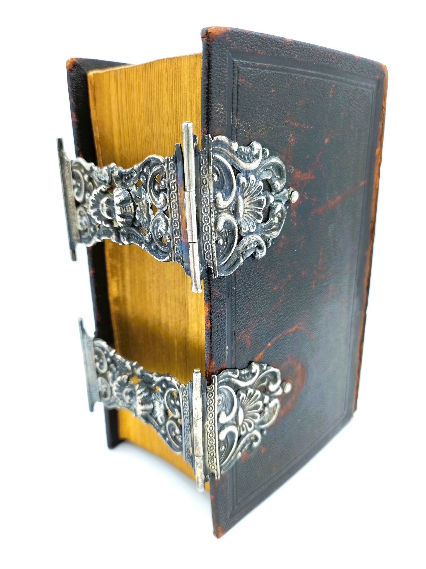 Bijbel met zilveren sloten, S.T. Reitsma, Sneek, ca. 1850