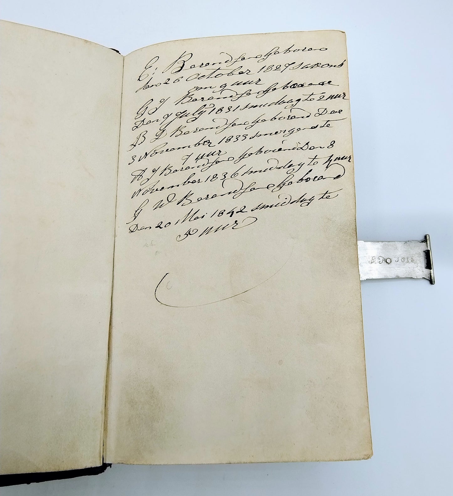 Bijbel met zilveren slot, R.S. Zijlstra, Drachten, 1832