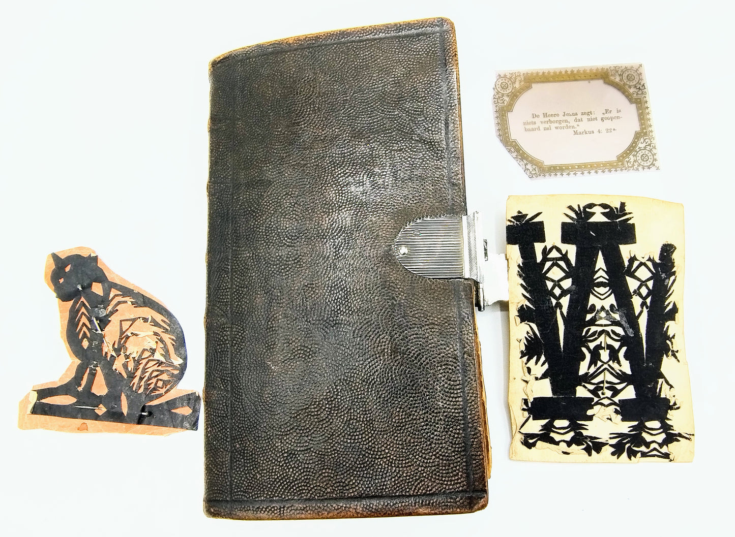 Bijbel met zilveren slot, Wed. M.H. Merkelbach, Harlingen, 1843