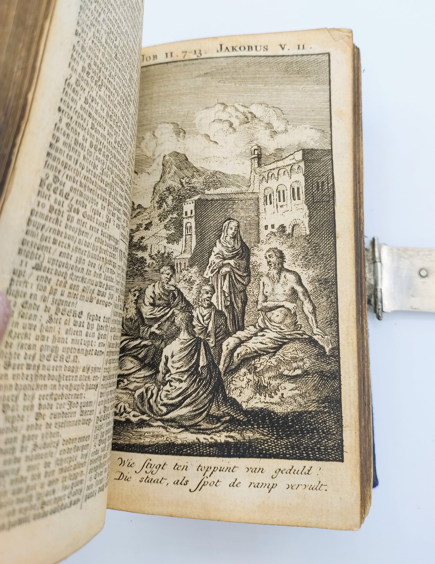 Bibel aus dem 18. Jahrhundert mit Silberverschluss, A. Nobel, Schoonhoven, 1769/1853