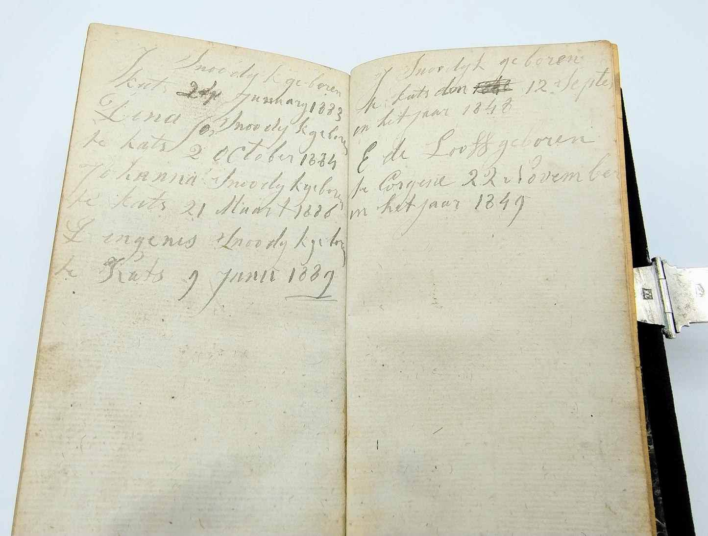 Bibel mit Silberverschluss, P. Rienstra, Sneek, 1818
