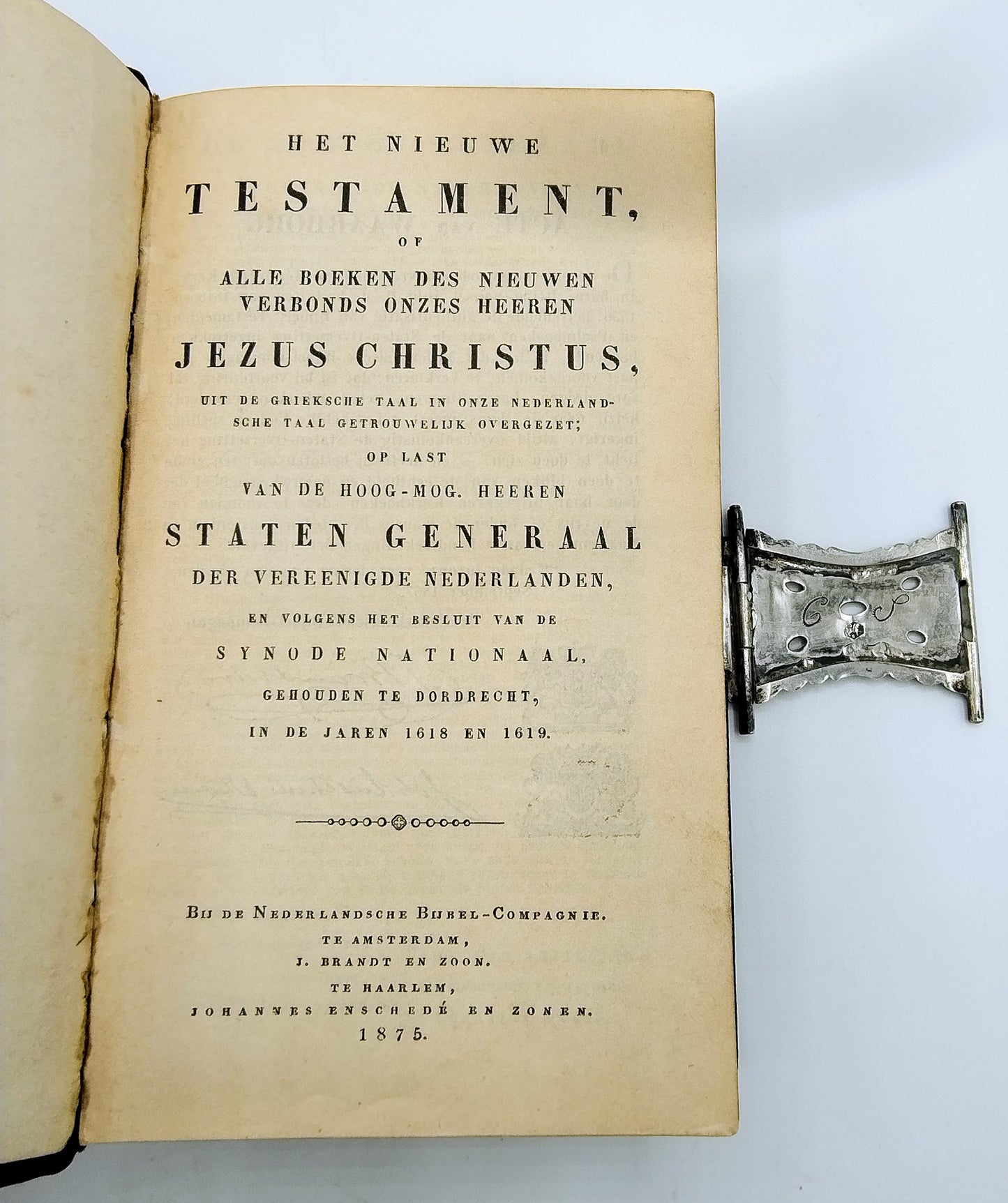 Bibel mit Silberverschluss, J.C. van de Ree, Schoonhoven, 1907