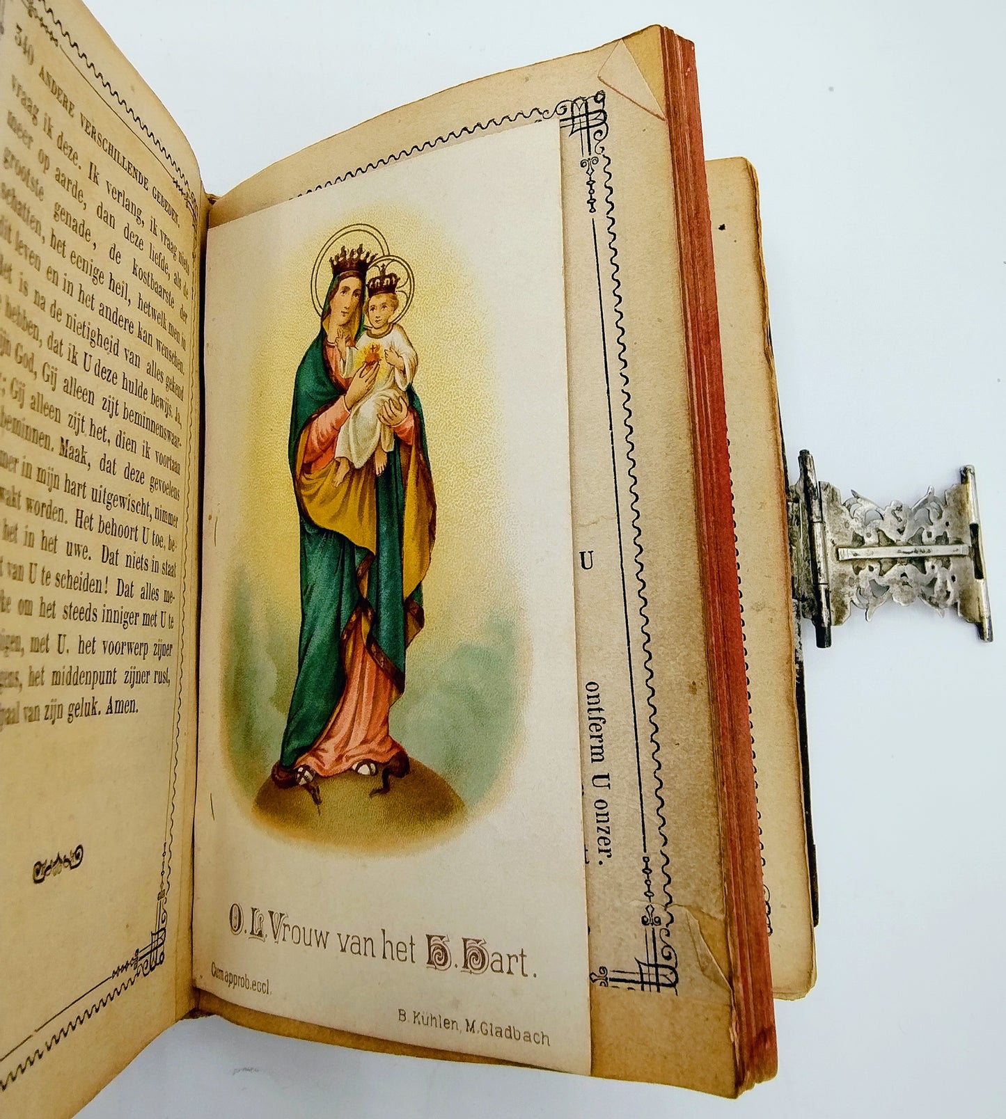 Gebetbuch mit Silberschloss, Belgien, 19. Jahrhundert