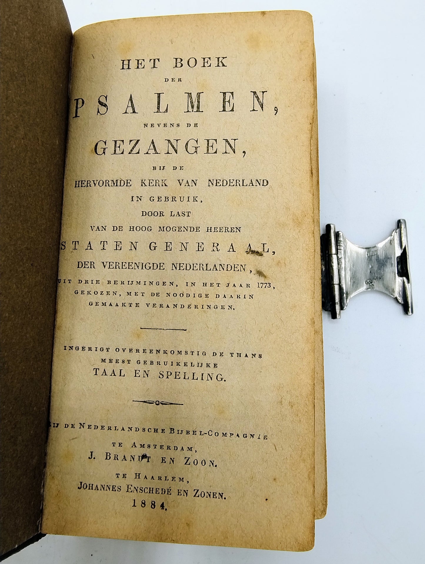 Psalmbuch mit Silberverschluss, K. Bielen, Utrecht, ca. 1920