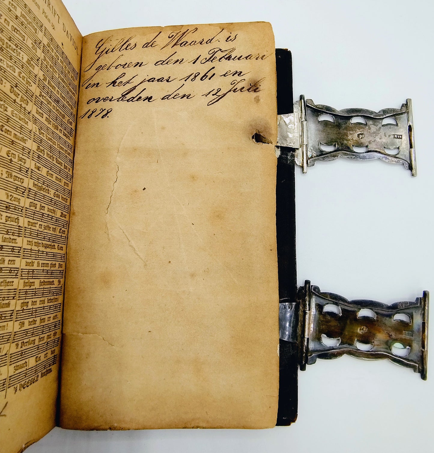 Bibel mit Silberverschlüssen, AJ Nobel, Schoonhoven, 1873