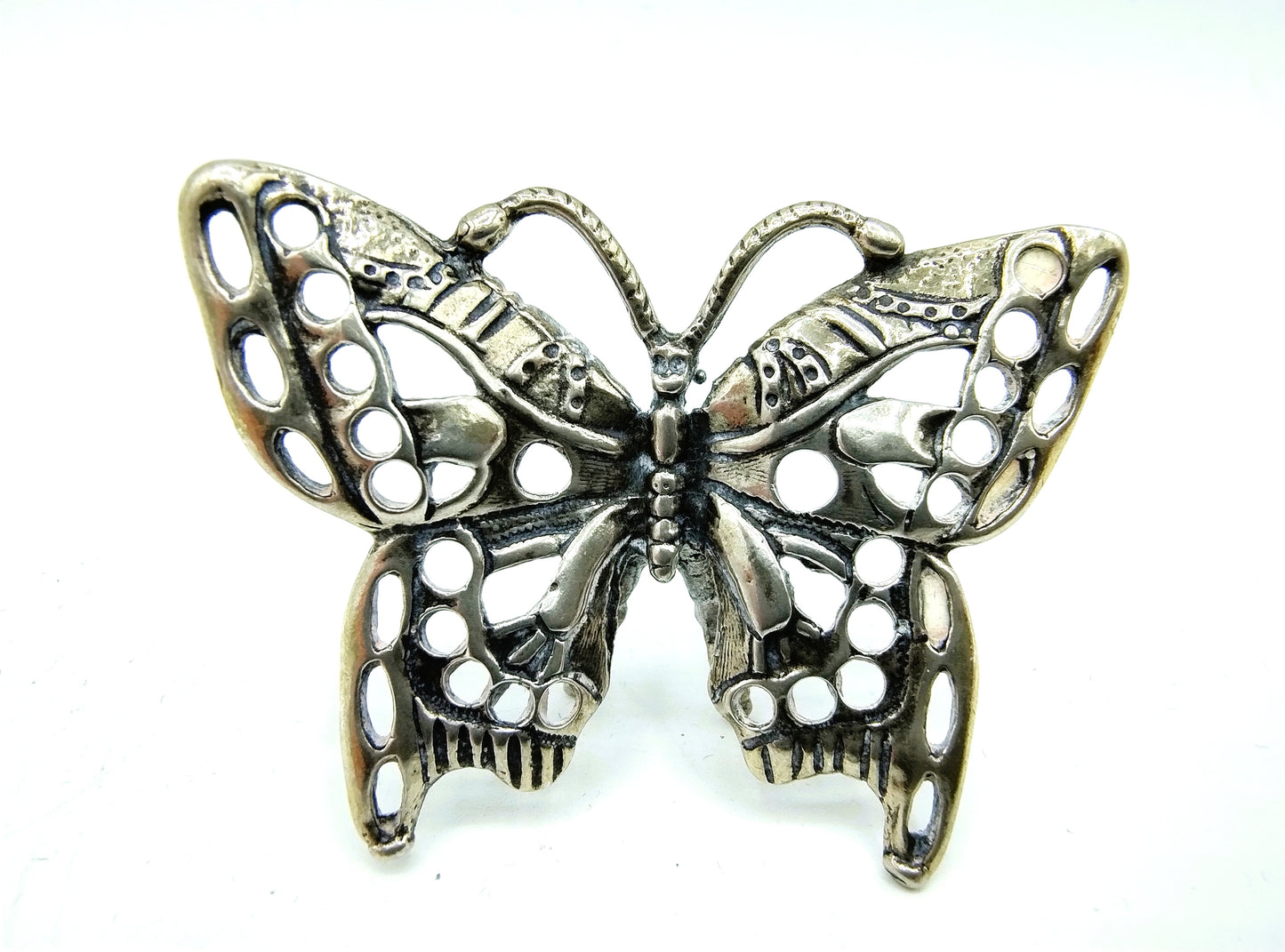 Zilveren miniatuur vlinder, Fa. C. Marco srl, Arezzo, 20e eeuws