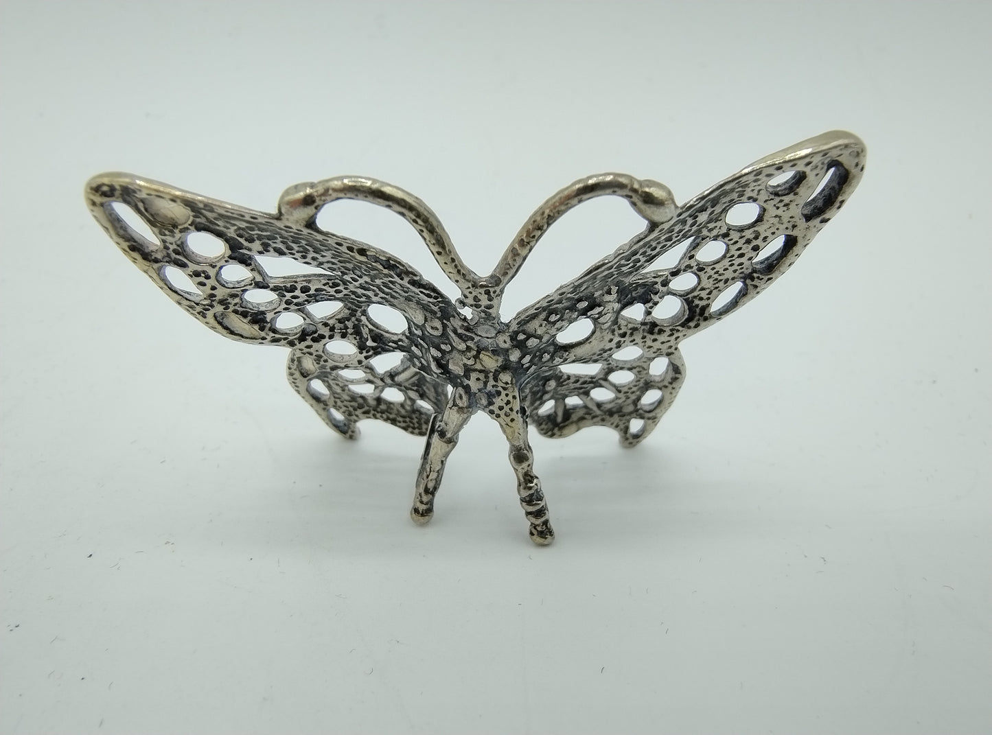 Zilveren miniatuur vlinder, Fa. C. Marco srl, Arezzo, 20e eeuws