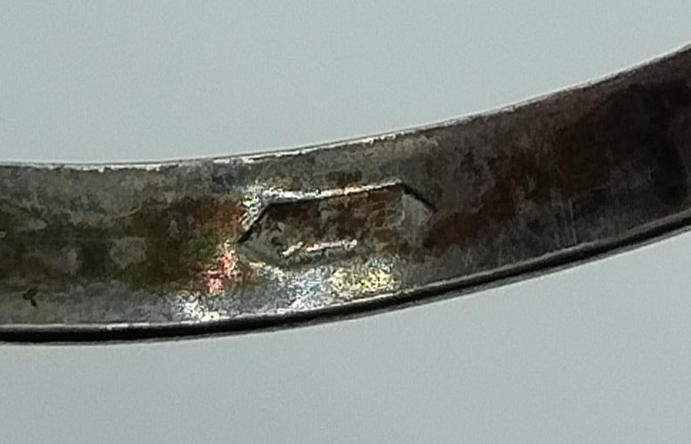 Zilveren ring met granaat, 835, 18 mm