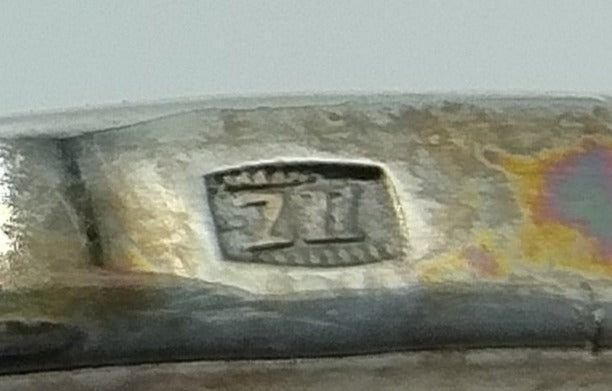 Zilveren ring met Onyx, 835, 18 mm